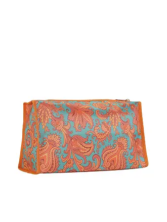 ETRO | Kosmetiktasche (53 Türkis / Camel) | 